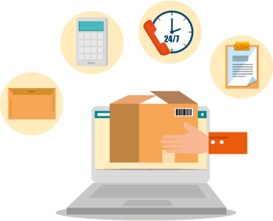 WOOW shipping rate calculator illustration