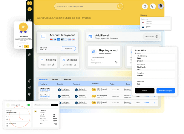 Woow dashboard view